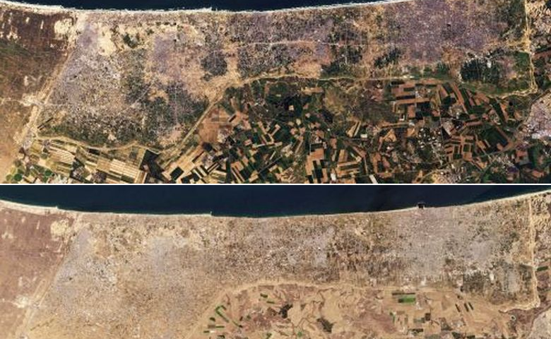 Σοκ-με-τις-δορυφορικές-φωτογραφίες-της-Γάζας:-Το-30%-της-Λωρίδας-έχει-καταστραφεί-από-τον-πόλεμο